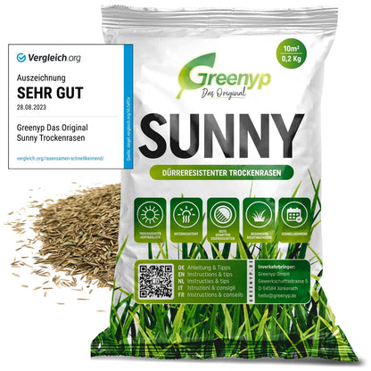 Greenyp Sunny Rasensamen | Trockenrasen