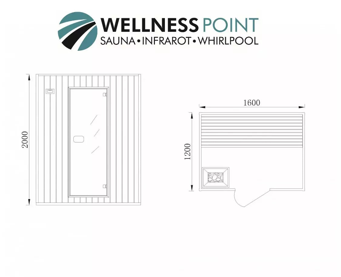 Infrarotsauna & Infrarotkabine Alpha II (für bis zu vier Personen)