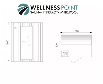 Infrarotsauna & Infrarotkabine Alpha II (für bis zu vier Personen)