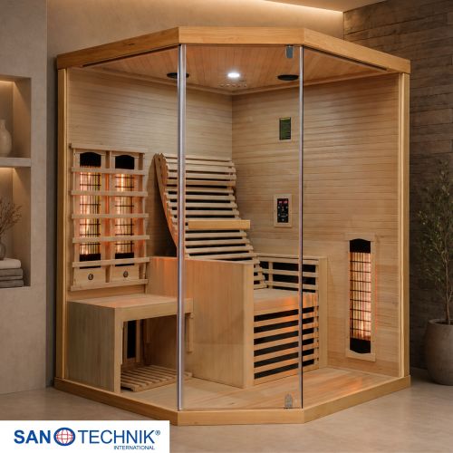 Sanotechnik CARBON 3 Infrarotkabine für 2 Personen 150x150x195 cm