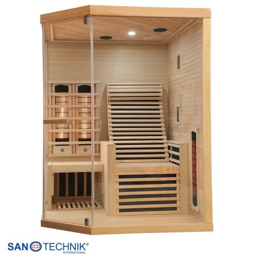 Sanotechnik CARBON 3 Infrarotkabine für 2 Personen 150x150x195 cm