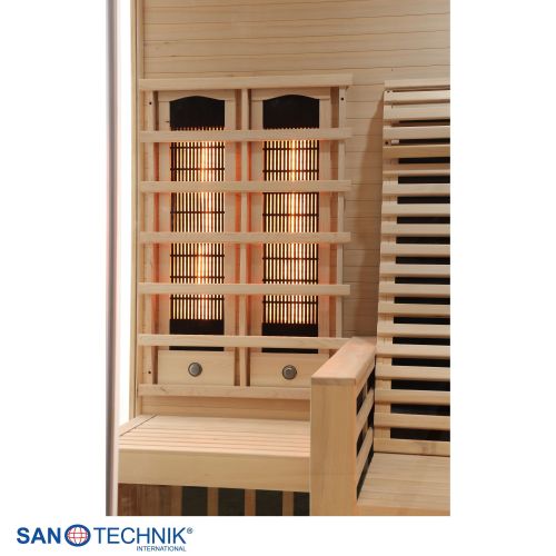 Sanotechnik CARBON 3 Infrarotkabine für 2 Personen 150x150x195 cm