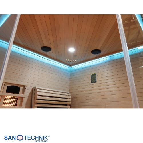 Sanotechnik CARBON 3 Infrarotkabine für 2 Personen 150x150x195 cm