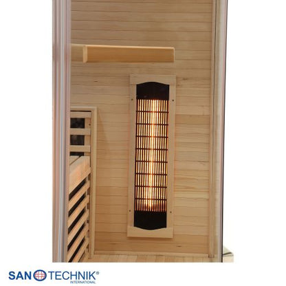 Sanotechnik CARBON 3 Infrarotkabine für 2 Personen 150x150x195 cm