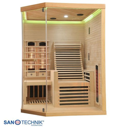 Sanotechnik CARBON 3 Infrarotkabine für 2 Personen 150x150x195 cm