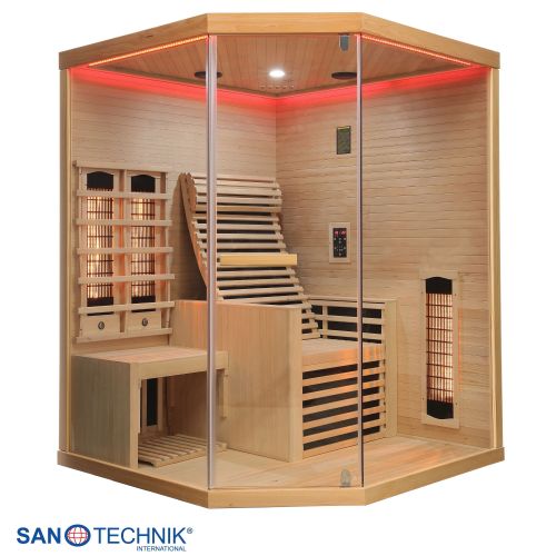 Sanotechnik CARBON 3 Infrarotkabine für 2 Personen 150x150x195 cm
