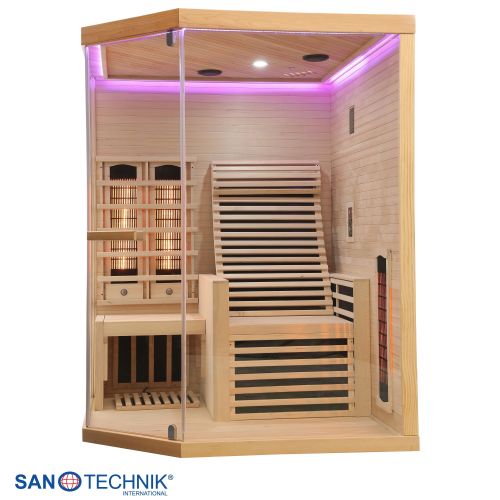Sanotechnik CARBON 3 Infrarotkabine für 2 Personen 150x150x195 cm