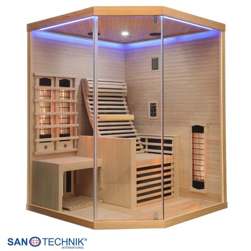 Sanotechnik CARBON 3 Infrarotkabine für 2 Personen 150x150x195 cm