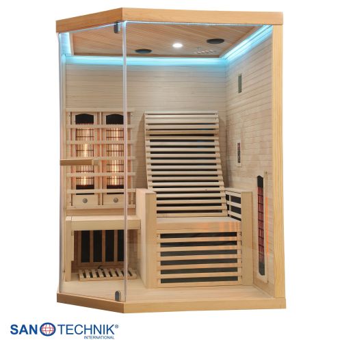 Sanotechnik CARBON 3 Infrarotkabine für 2 Personen 150x150x195 cm