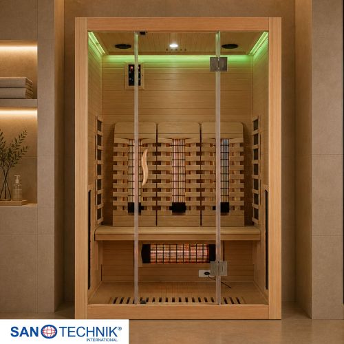 Sanotechnik OPEN Infrarotkabine für 3 Personen 150x120x200 cm