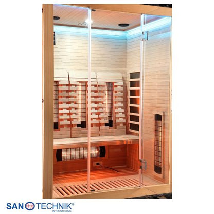 Sanotechnik OPEN Infrarotkabine für 3 Personen 150x120x200 cm