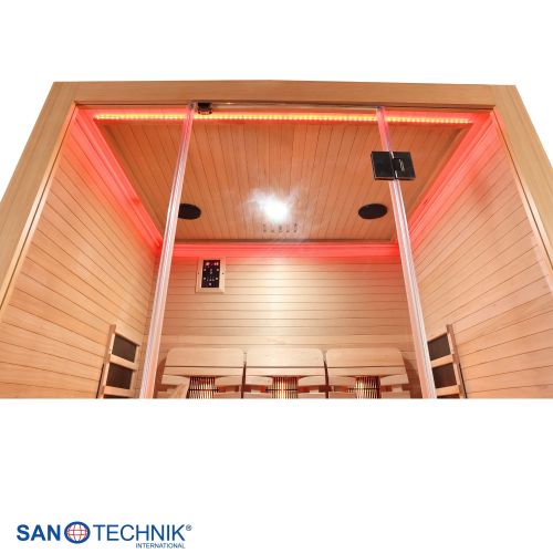 Sanotechnik OPEN Infrarotkabine für 3 Personen 150x120x200 cm