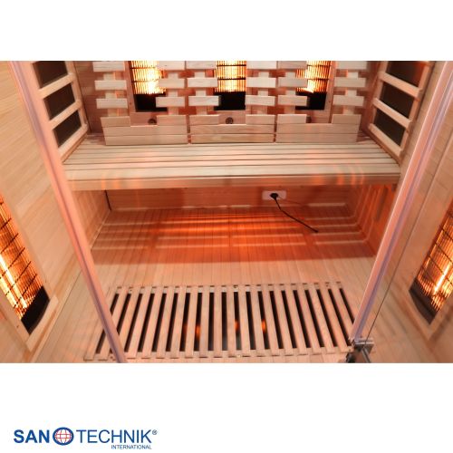 Sanotechnik OPEN Infrarotkabine für 3 Personen 150x120x200 cm