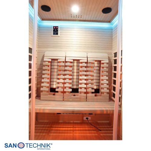 Sanotechnik OPEN Infrarotkabine für 3 Personen 150x120x200 cm
