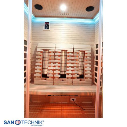 Sanotechnik OPEN Infrarotkabine für 3 Personen 150x120x200 cm