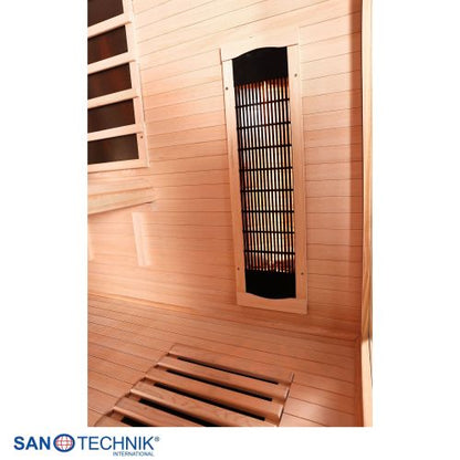 Sanotechnik OPEN Infrarotkabine für 3 Personen 150x120x200 cm