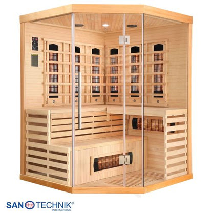 Sanotechnik DELUXE Infrarotkabine für 3-4 Personen 150x150x200 cm
