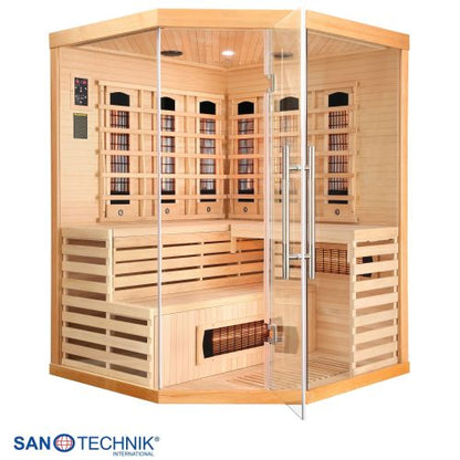 Sanotechnik DELUXE Infrarotkabine für 3-4 Personen 150x150x200 cm