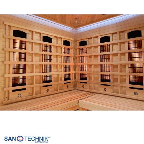 Sanotechnik DELUXE Infrarotkabine für 3-4 Personen 150x150x200 cm