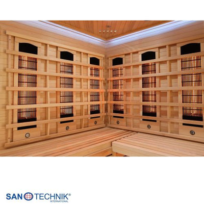Sanotechnik DELUXE Infrarotkabine für 3-4 Personen 150x150x200 cm