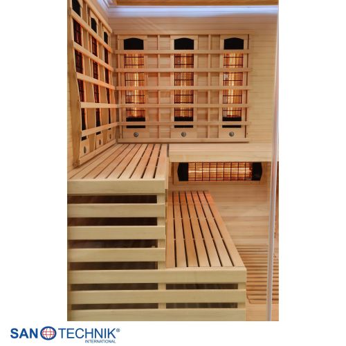 Sanotechnik DELUXE Infrarotkabine für 3-4 Personen 150x150x200 cm