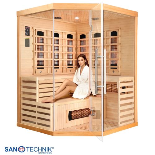 Sanotechnik DELUXE Infrarotkabine für 3-4 Personen 150x150x200 cm