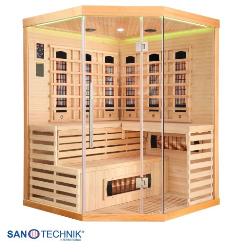 Sanotechnik DELUXE Infrarotkabine für 3-4 Personen 150x150x200 cm
