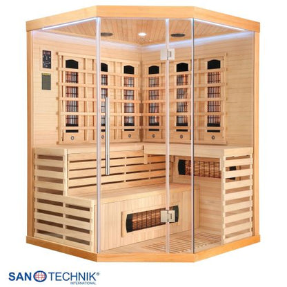 Sanotechnik DELUXE Infrarotkabine für 3-4 Personen 150x150x200 cm