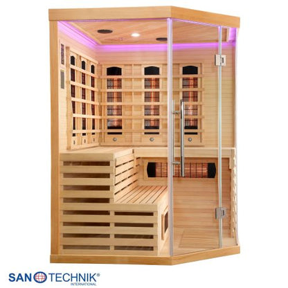 Sanotechnik DELUXE Infrarotkabine für 3-4 Personen 150x150x200 cm