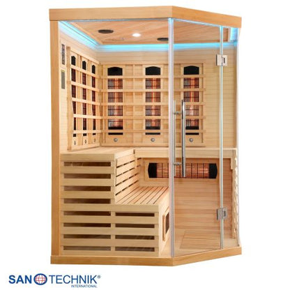 Sanotechnik DELUXE Infrarotkabine für 3-4 Personen 150x150x200 cm