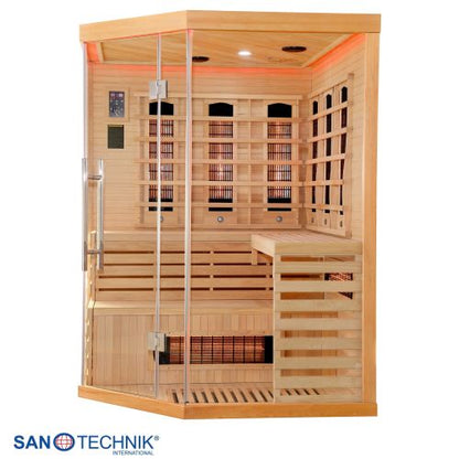 Sanotechnik DELUXE Infrarotkabine für 3-4 Personen 150x150x200 cm
