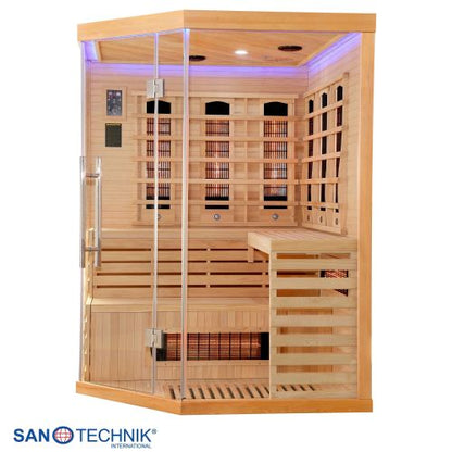 Sanotechnik DELUXE Infrarotkabine für 3-4 Personen 150x150x200 cm