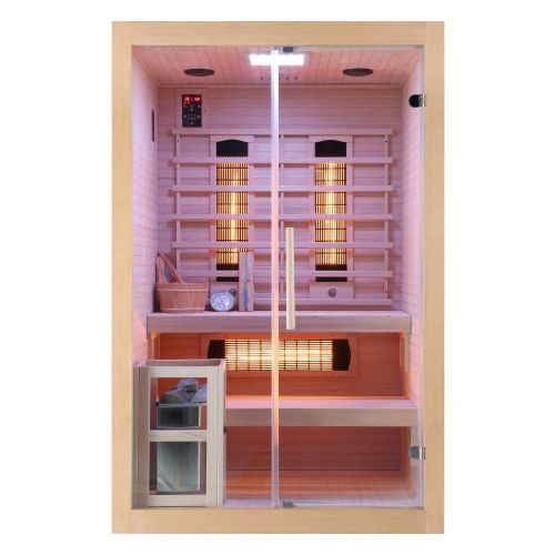 Sanotechnik TWIN COMBI Sauna+Infrarotkabine für 2 Personen 130x120x200 cm