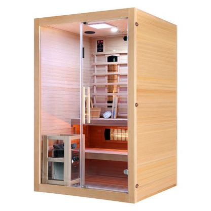 Sanotechnik TWIN COMBI Sauna+Infrarotkabine für 2 Personen 130x120x200 cm