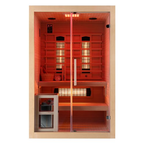 Sanotechnik TWIN COMBI Sauna+Infrarotkabine für 2 Personen 130x120x200 cm