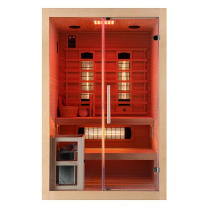 Sanotechnik TWIN COMBI Sauna+Infrarotkabine für 2 Personen 130x120x200 cm