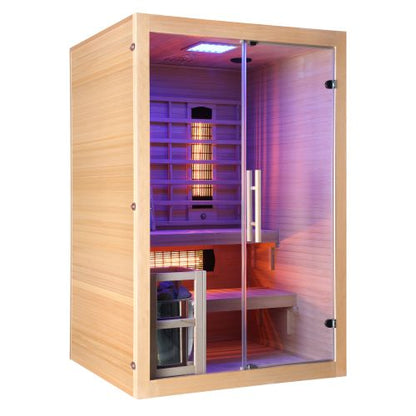 Sanotechnik TWIN COMBI Sauna+Infrarotkabine für 2 Personen 130x120x200 cm
