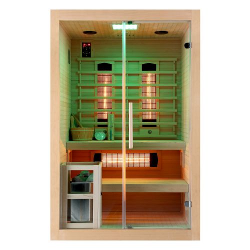 Sanotechnik TWIN COMBI Sauna+Infrarotkabine für 2 Personen 130x120x200 cm