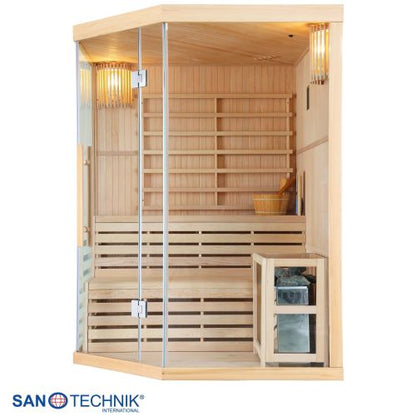 Sanotechnik TALLINN Finnische Sauna für 3 Personen 150x150x200 cm