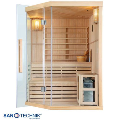 Sanotechnik TALLINN Finnische Sauna für 3 Personen 150x150x200 cm