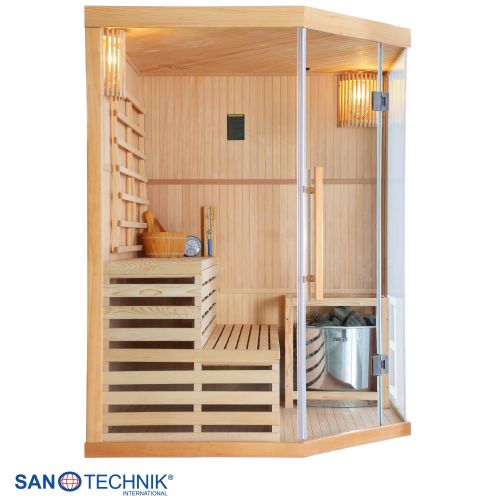 Sanotechnik TALLINN Finnische Sauna für 3 Personen 150x150x200 cm