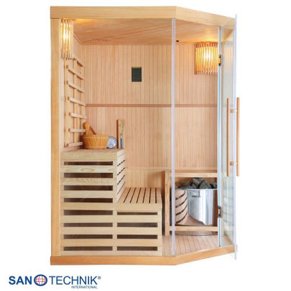 Sanotechnik TALLINN Finnische Sauna für 3 Personen 150x150x200 cm