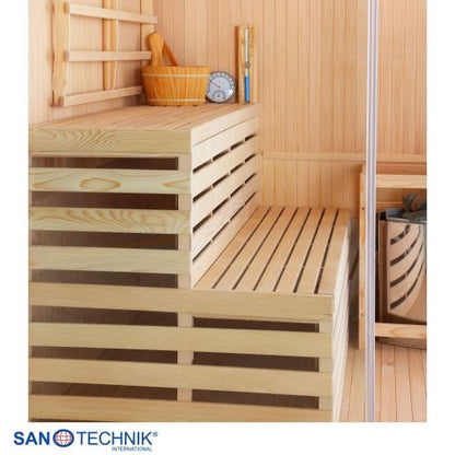 Sanotechnik TALLINN Finnische Sauna für 3 Personen 150x150x200 cm