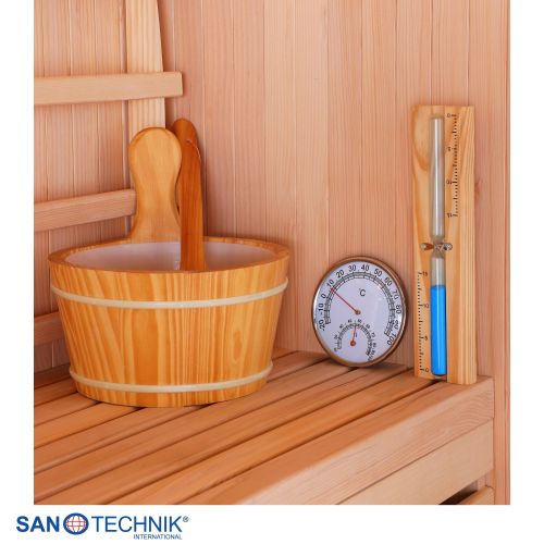 Sanotechnik TALLINN Finnische Sauna für 3 Personen 150x150x200 cm