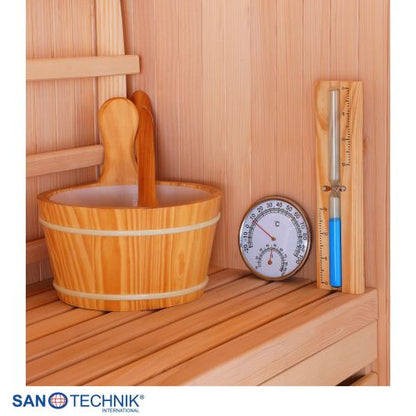 Sanotechnik TALLINN Finnische Sauna für 3 Personen 150x150x200 cm