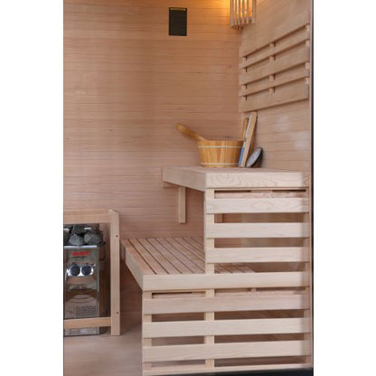 Sanotechnik PANORAMA BLACK Sauna Exklusive Heimsauna