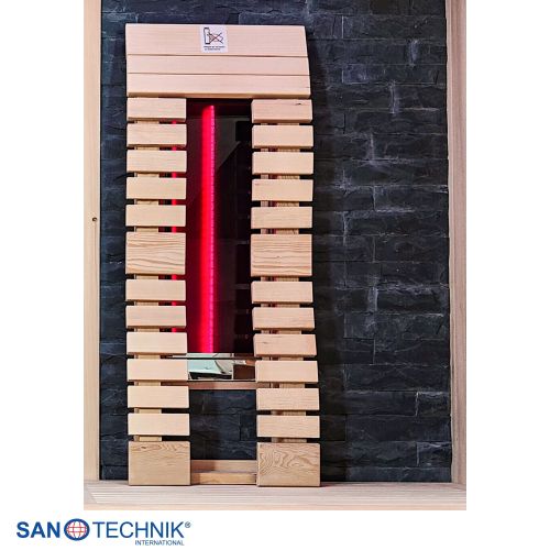 Sanotechnik KIRUNA Infrarotkabine für 3-4 Personen 160x114,1x64,8x114,1x160 x 210 cm