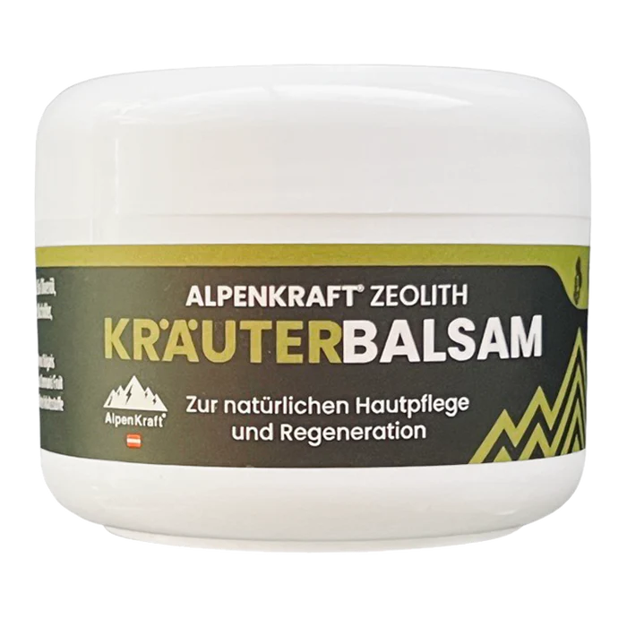 AlpenKraft® Zeolith Kräuterbalsam 100 ml | natürliche Regeneration & Pflege der Haut