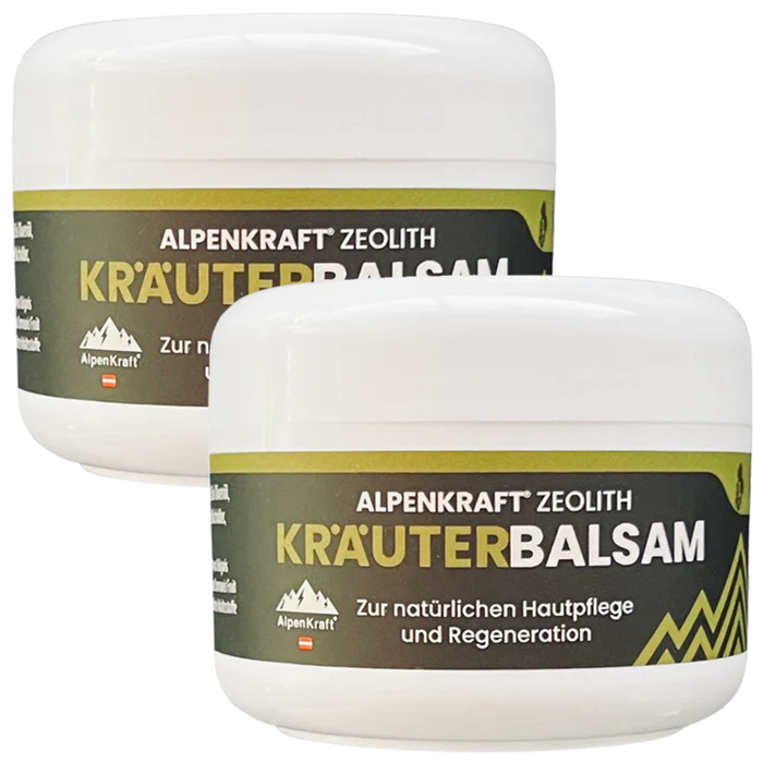 AlpenKraft® Zeolith Kräuterbalsam 100 ml | natürliche Regeneration & Pflege der Haut