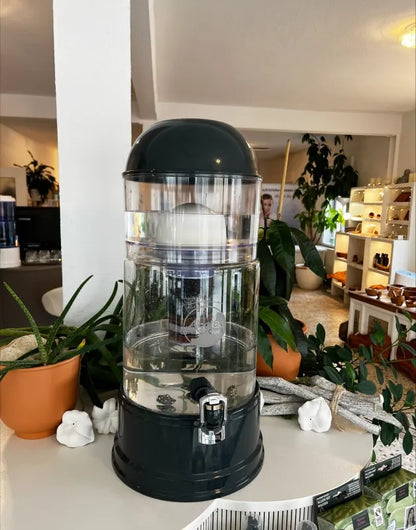 AcalaQuell® Luna kristallklar | anthrazit | 8 Liter für 1-4 Personen | verschiedene Optionen | Einsteigerset groß